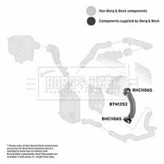 Borg & Beck Intercooler Turbo Charge Air Hose BTH1353
