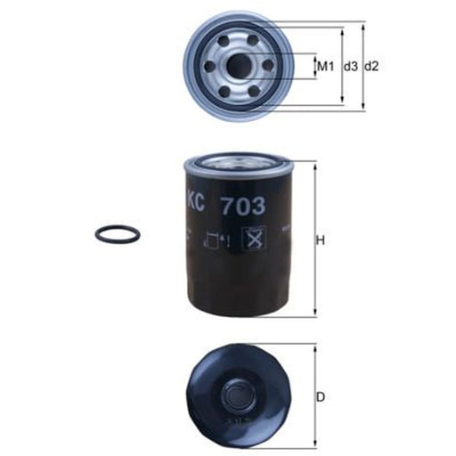 Mahle Fuel Filter Element KC 703D