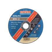 Faithfull Metal Cut Off Disc 100 x 3.2 x 16mm - FAI1003M