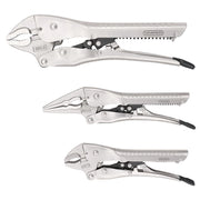 Draper Auto Locking Pliers Set 3 Piece with Wire Cutters