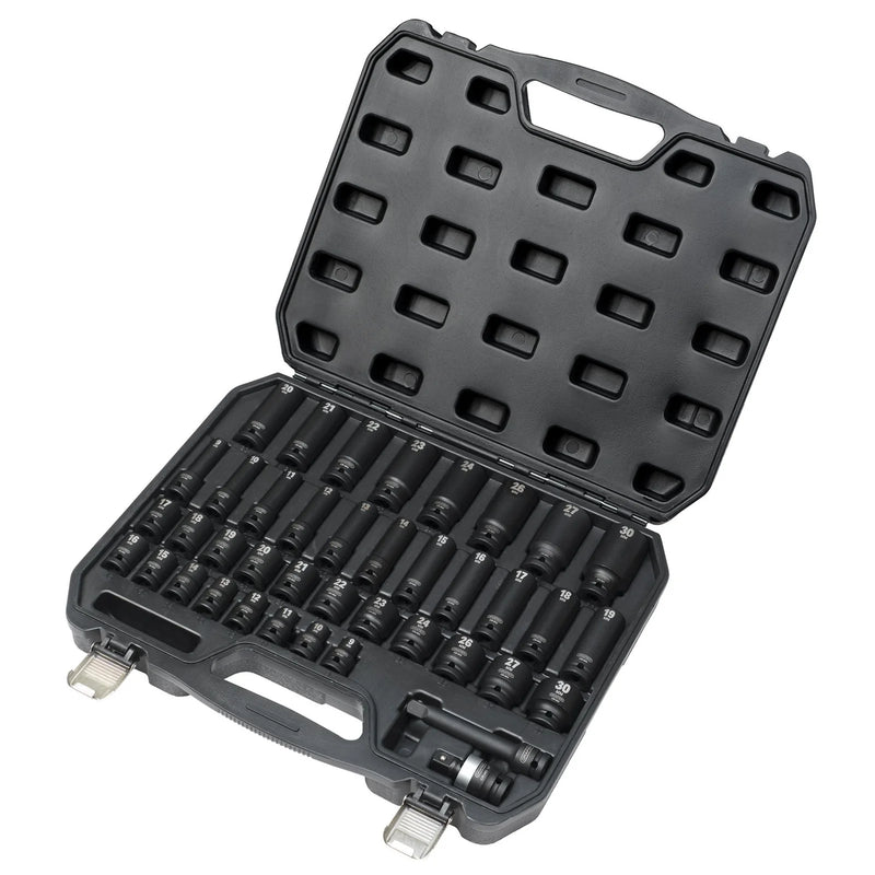 Draper Impact Socket Set, 1/2" Sq. Dr. (40 Piece)