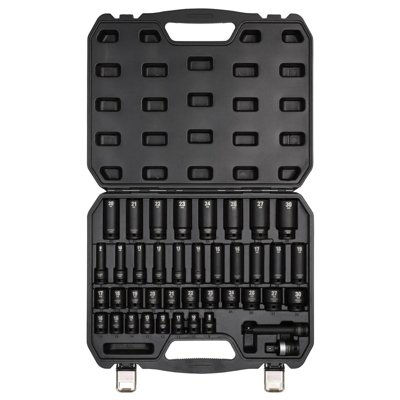 Draper Impact Socket Set, 1/2" Sq. Dr. (40 Piece)