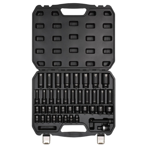 Draper Impact Socket Set, 1/2" Sq. Dr. (40 Piece)