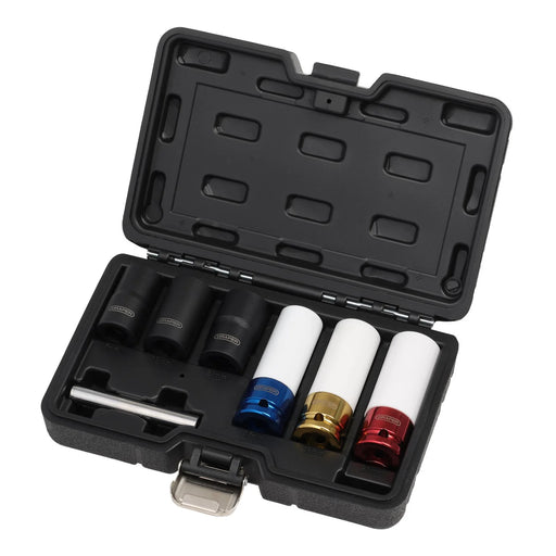 Draper Wheel Nut & Bolt Extractor Socket Set, 7 Piece 1/2" Drive