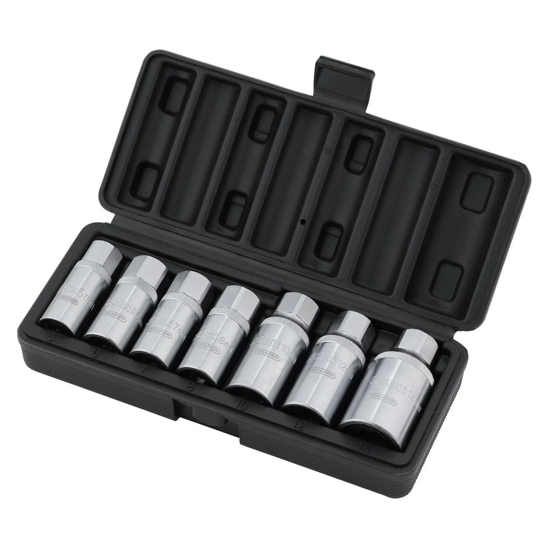 Draper Stud Extractor Set 7 Piece 3/8" & 1/2" Sq. Dr.