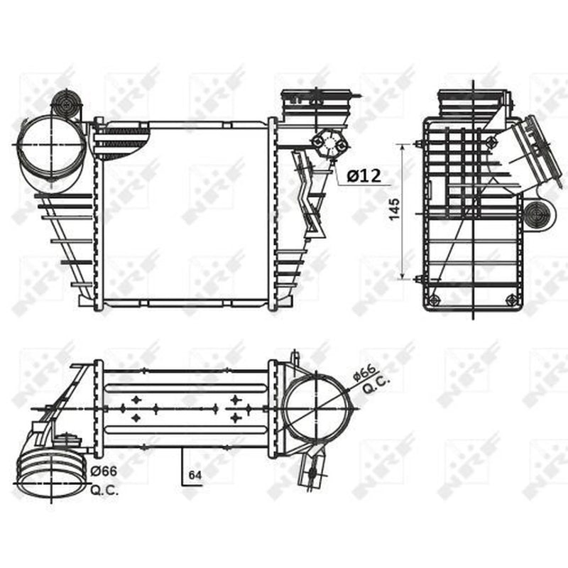 NRF Intercooler (Charge Air Cooler) 30936