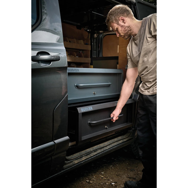 Bunker Stacker K1 Heavy-Duty Tool Box Grey 37.5kg