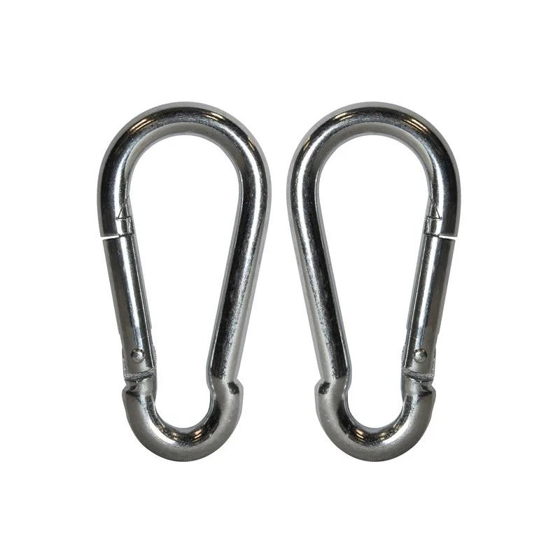 Faithfull Fire Brigade Snap Hook 8mm Zinc Plated (Pack 2) - FAICHFBS80