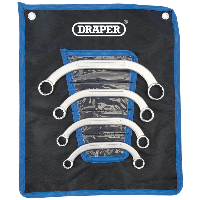 Draper Half Moon Obstruction Ring Spanner Set 4 Piece