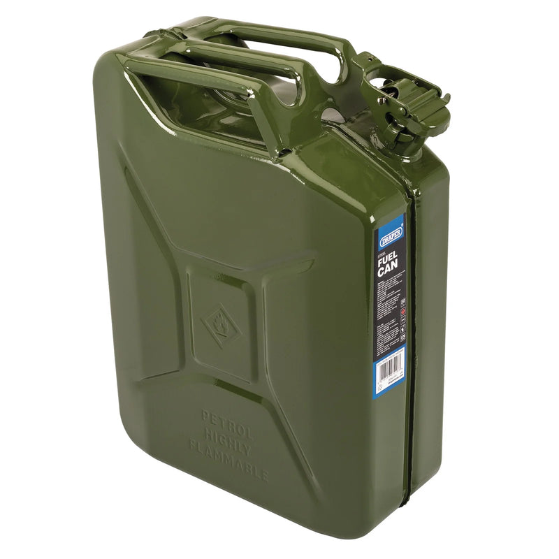 Draper Steel Fuel Can - Green, Multiple Capacities Available