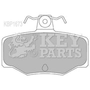 Key Parts 4 x Rear Brake Pad Set KBP1673