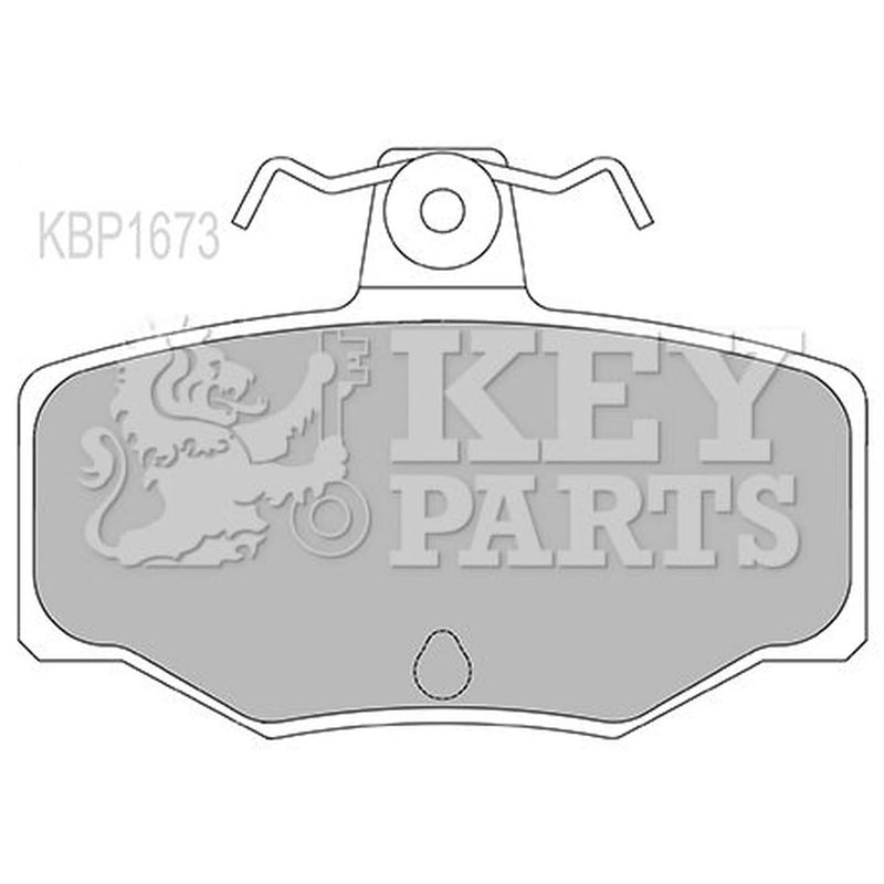 Key Parts 4 x Rear Brake Pad Set KBP1673