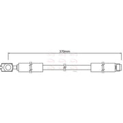 Apec Brake Hydraulic Hose Line Rear HOS4240