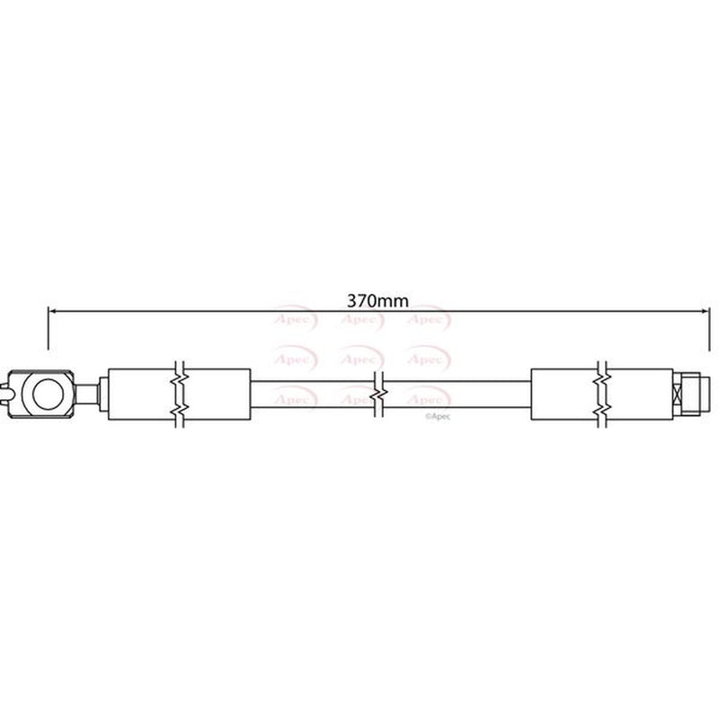 Apec Brake Hydraulic Hose Line Rear HOS4240