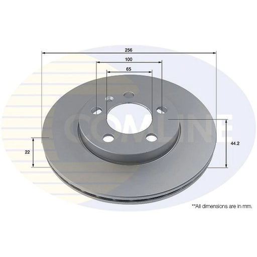 Comline 2 x Internally Vented Front Brake Discs ADC2991V