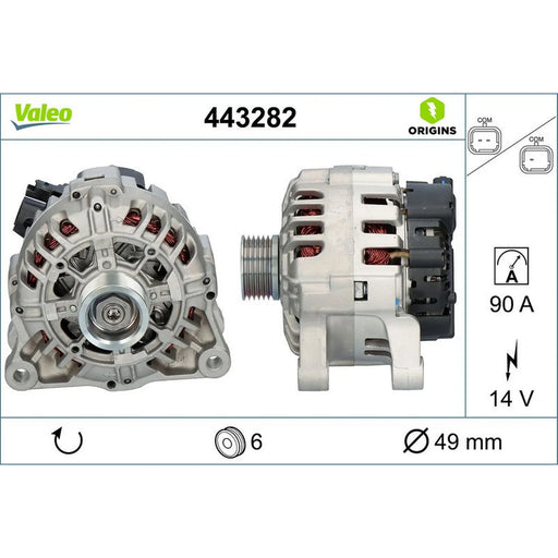 Valeo Car Alternator 12V 443282