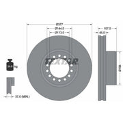 Textar 2 x Internally Vented Brake Discs 93175200 OE 2995702 2995894 2996708