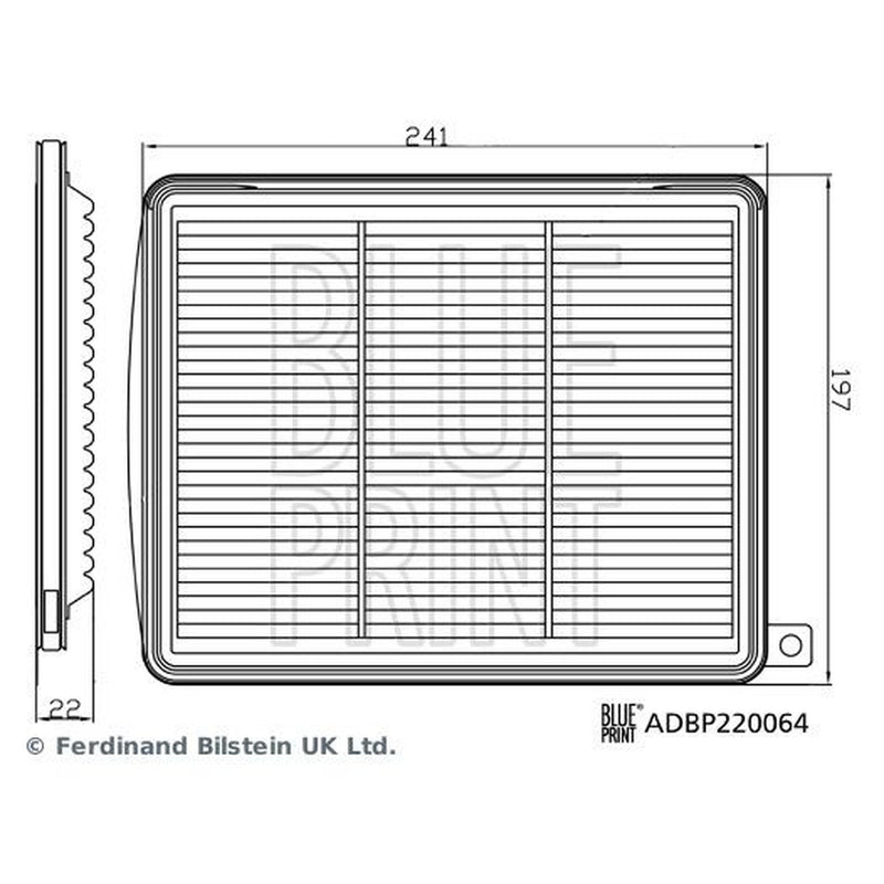 Blue Print Engine Air Filter ADBP220064