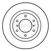 Borg & Beck 2 x Vented Front Brake Discs BBD4754