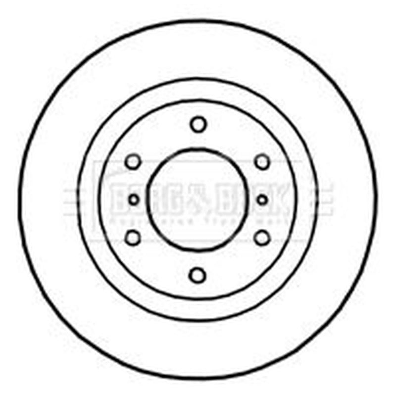 Borg & Beck 2 x Vented Front Brake Discs BBD4754