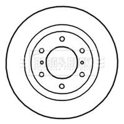 Borg & Beck 2 x Vented Front Brake Discs BBD4754