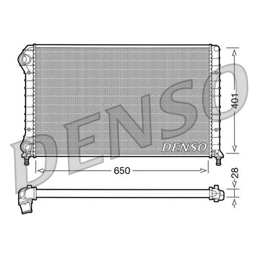 Denso Engine Radiator DRM09061