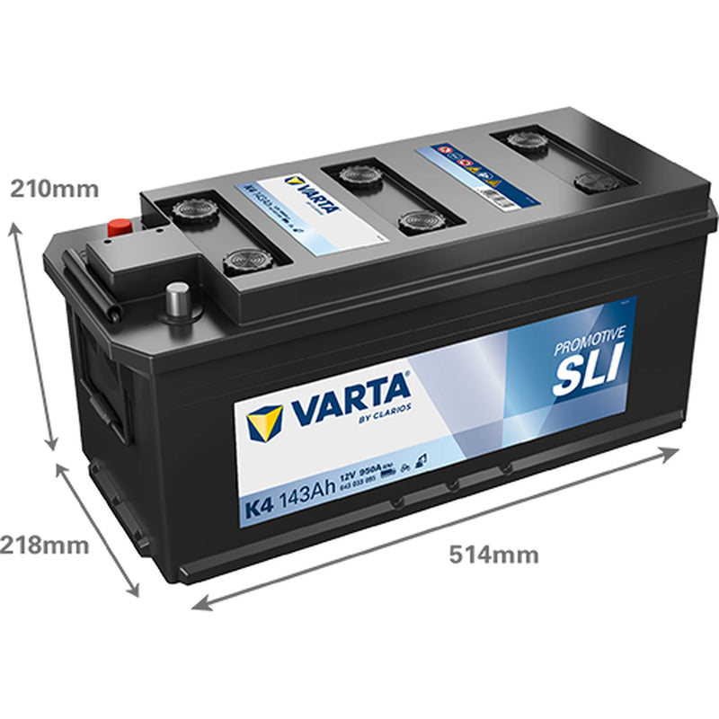 Varta Battery 12V 143Ah 950A 643033095K182