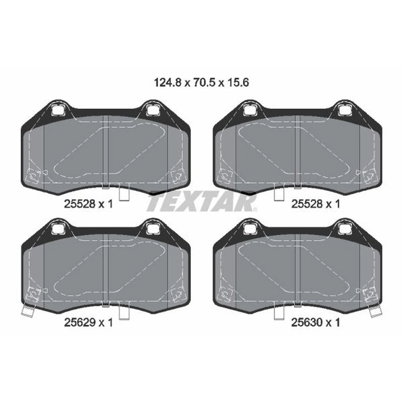 Textar Front Brake Pad Set 2552801
