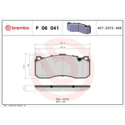 Brembo 4 x Front Brake Pad Set P06041
