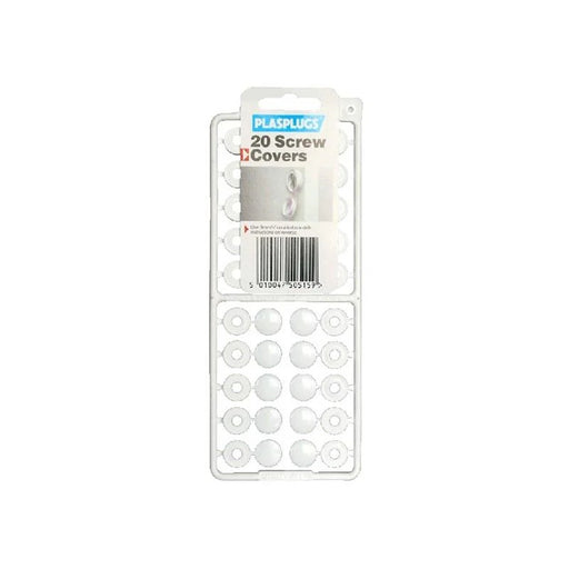 Plasplugs Screw Cover White X20 WCO515 - WCO515