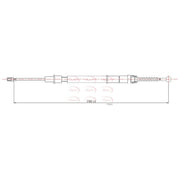 Apec Handbrake Cable Left Rear CAB1651