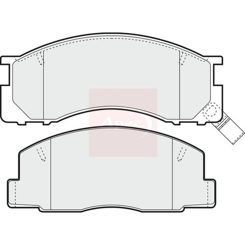 Apec Front Brake Pad Set PAD744
