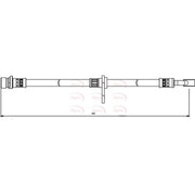 Apec Brake Hydraulic Hose Line Rear HOS3861