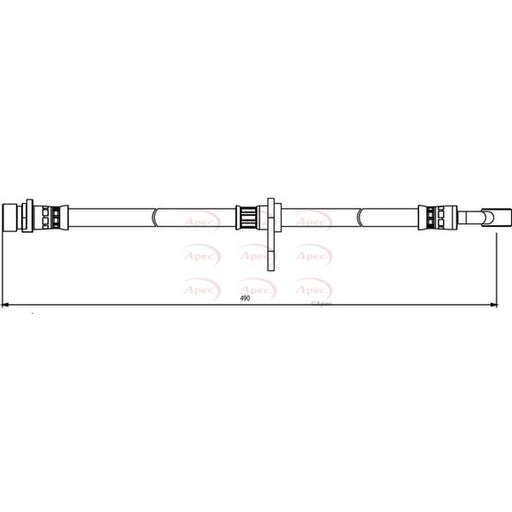 Apec Brake Hydraulic Hose Line Rear HOS3861