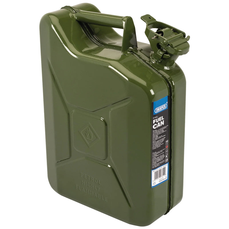 Draper Steel Fuel Can - Green, Multiple Capacities Available