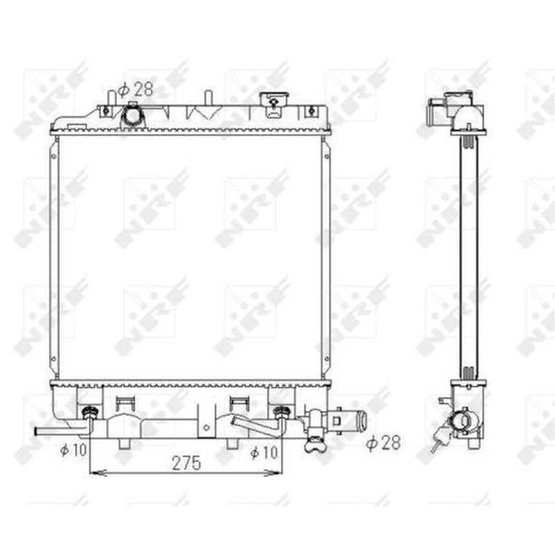 NRF Engine Radiator 53434