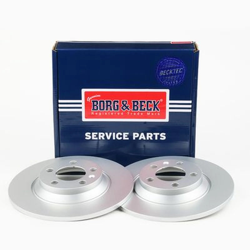 Borg & Beck 2 x Solid Rear Brake Discs BBD5586