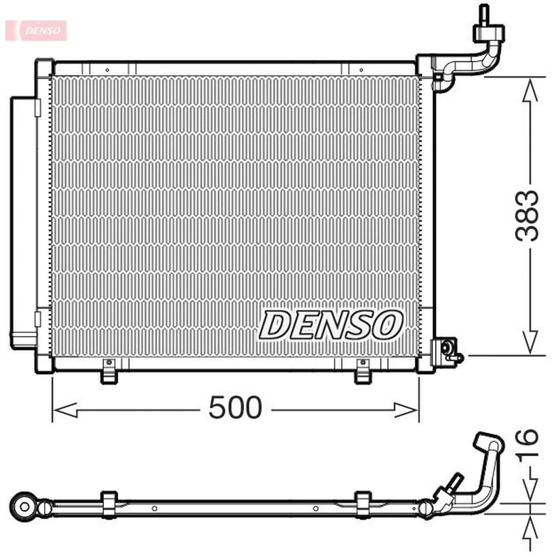 Denso Air Conditioning Condenser DCN10058