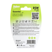 Valeo 2 x Indicator Turn Signal Bulb BA15s 12V 5W 032126