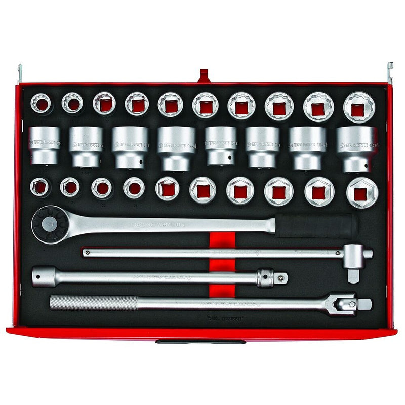Teng Tools Socket Set FOAM4X4 32 Pieces 3/4" Drive