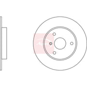 Apec 2 x Solid Front Brake Discs DSK2026