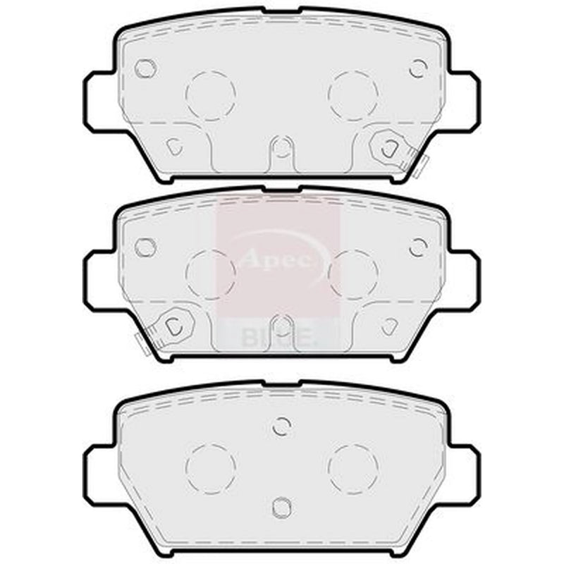 Apec Rear Brake Pad Set PD3926