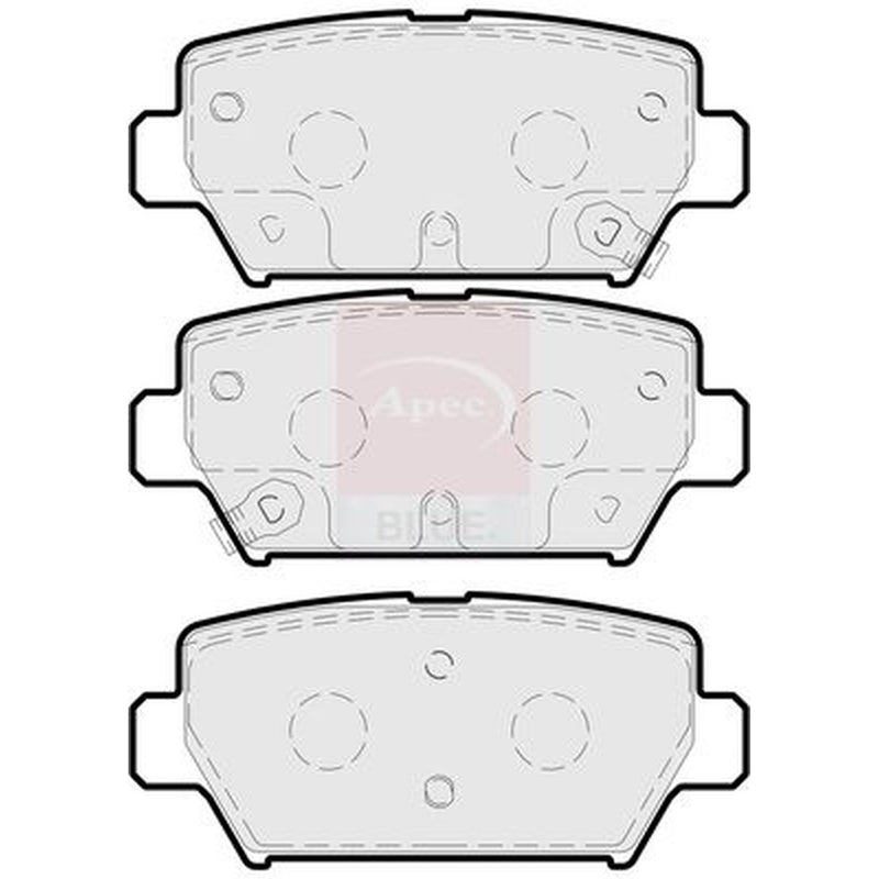 Apec Rear Brake Pad Set PD3926