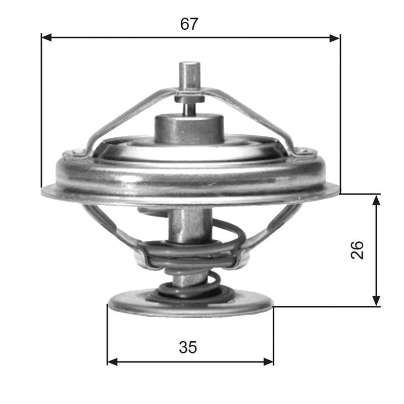 Gates Thermostat,Coolant TH01880G1