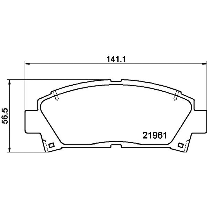 DON Front Brake Pad Set PCP1433