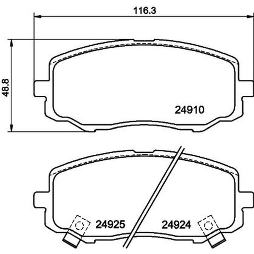 DON Front Brake Pad Set PCP1448