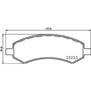 Mintex Front Brake Pad Set MDB3807