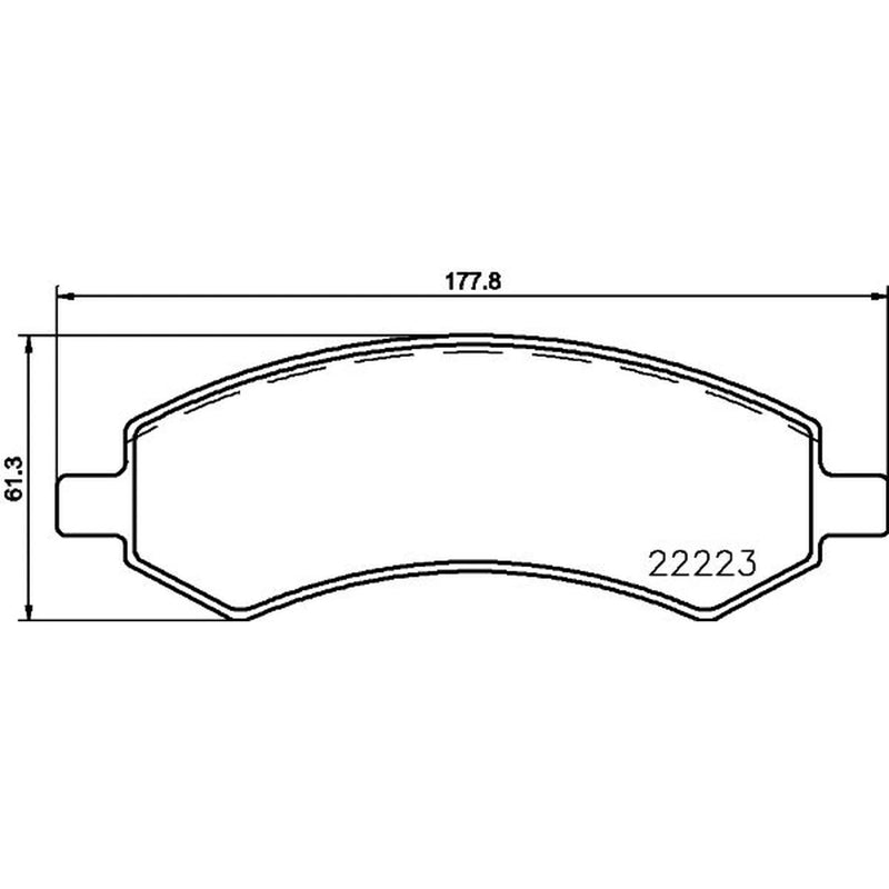 Mintex Front Brake Pad Set MDB3807