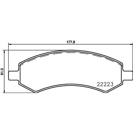 Mintex Front Brake Pad Set MDB3807