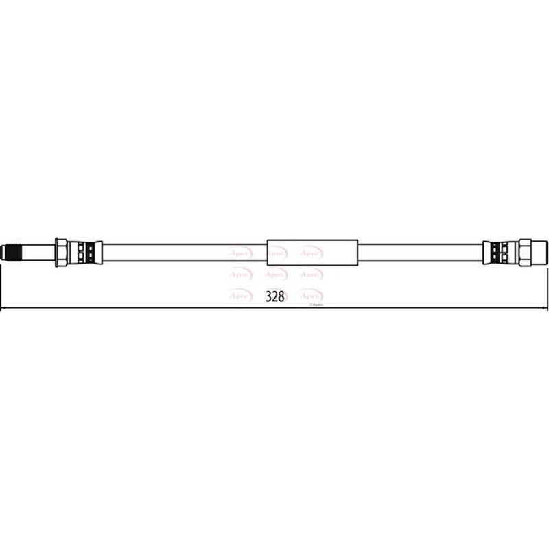 Apec Brake Hydraulic Hose Line Rear HOS3952